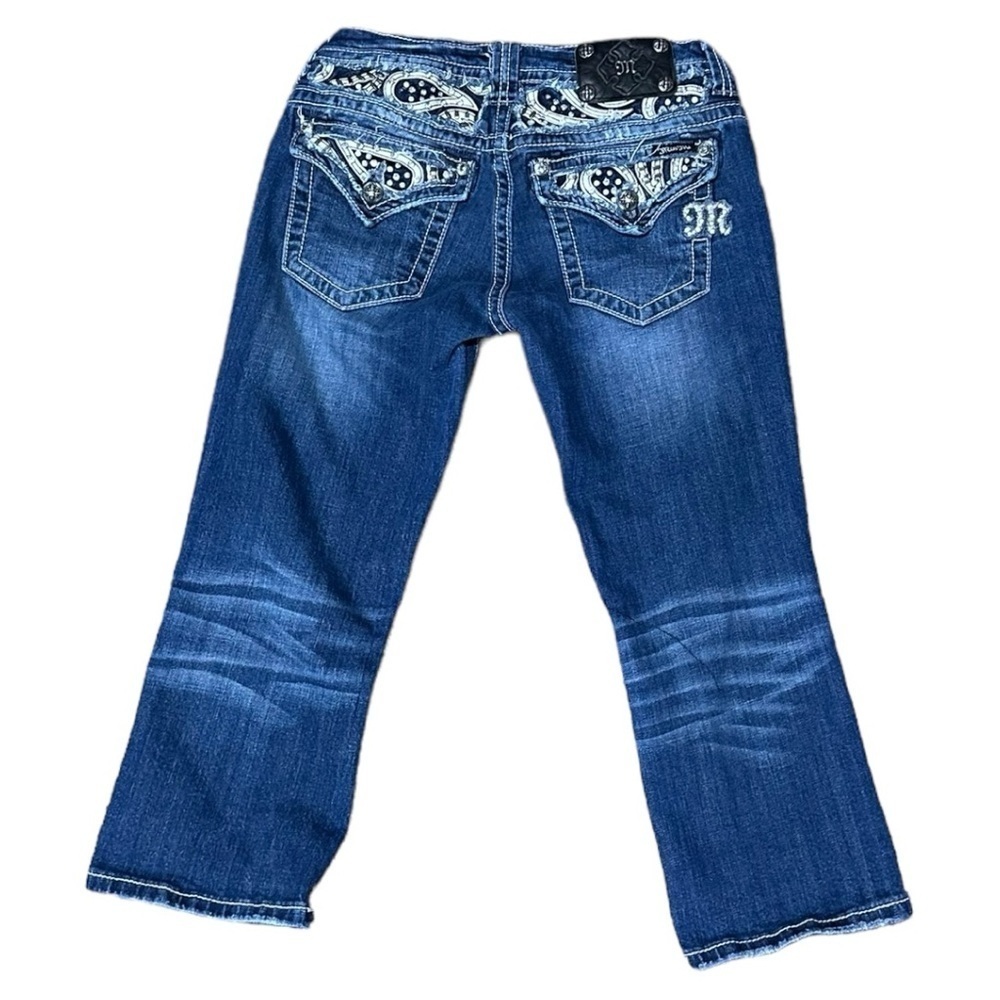 Miss Me Blue Denim Jean Capri Size 28